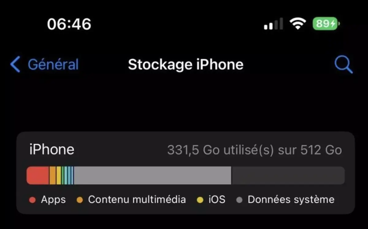 iPhone 14 Pro Max : les données système prennent trop de place