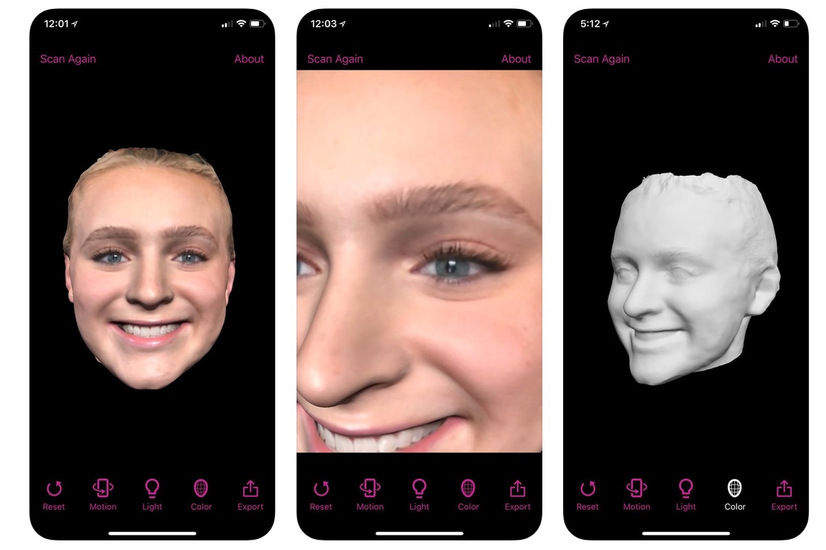 Avec Bellus3D FaceApp, l'iPhone X peut enfin prendre des selfies en 3D