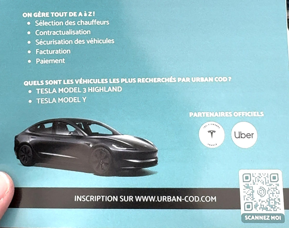 Urban-Cod : louer ou vendre sa Tesla d'occasion au dessus du prix du marché (+ code promo)