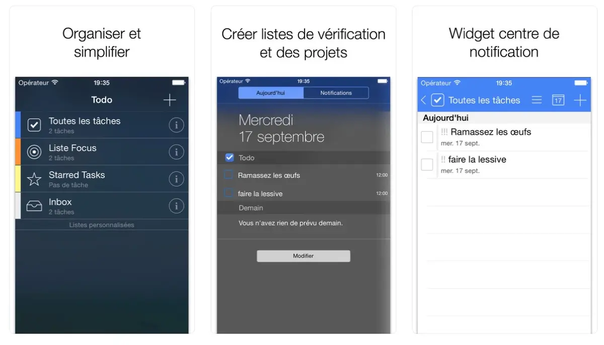 Le gestionnaire de tâches Todo disponible en ce moment à petit prix sur iPhone et iPad