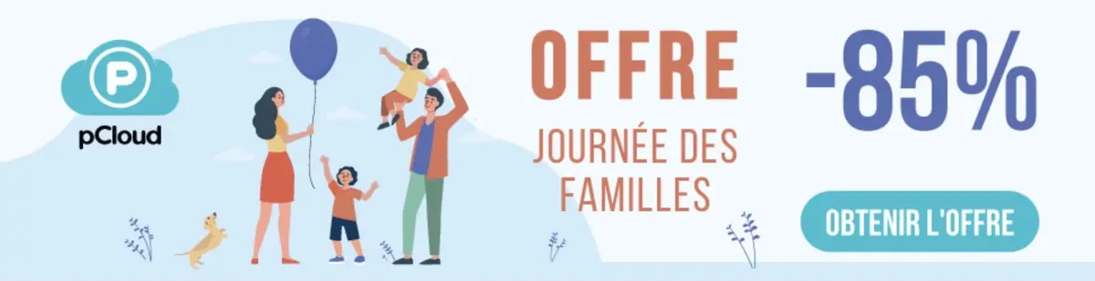 2 à 10To de Cloud à vie ? Ne ratez pas l'offre familiale du suisse pCloud !