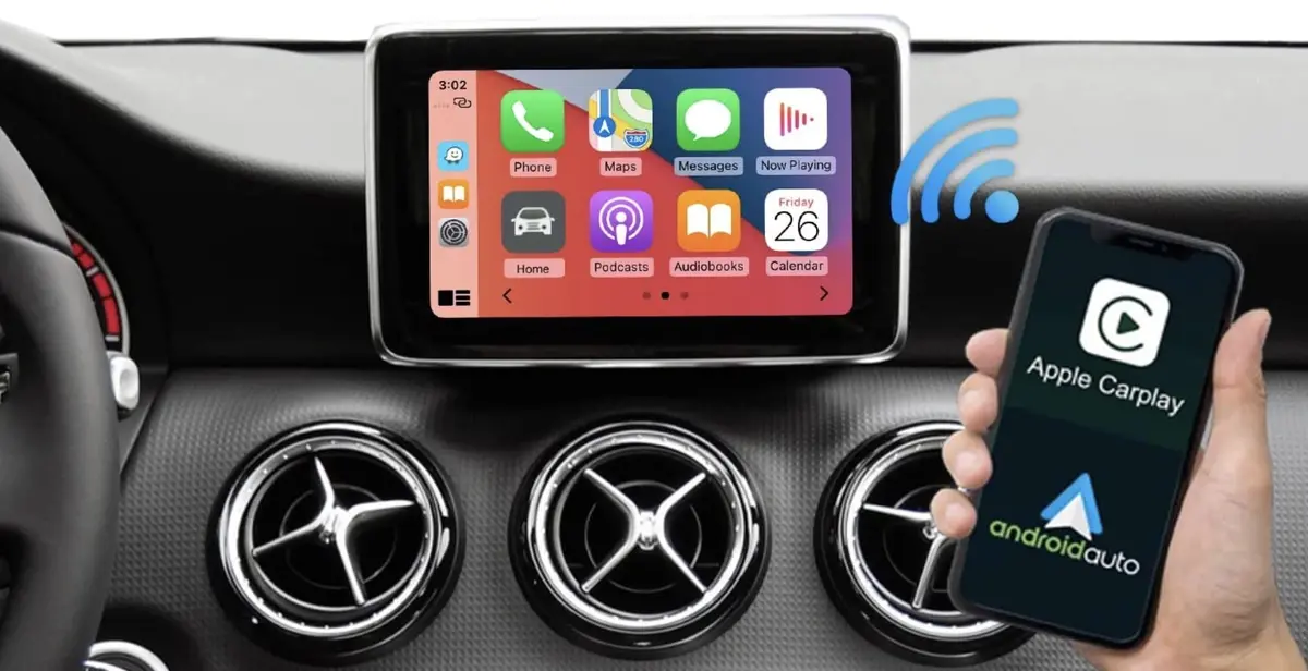 CarPlay Sans-Fil pour les anciennes Mercedes Classe A, B, C, GLA.... à 264€