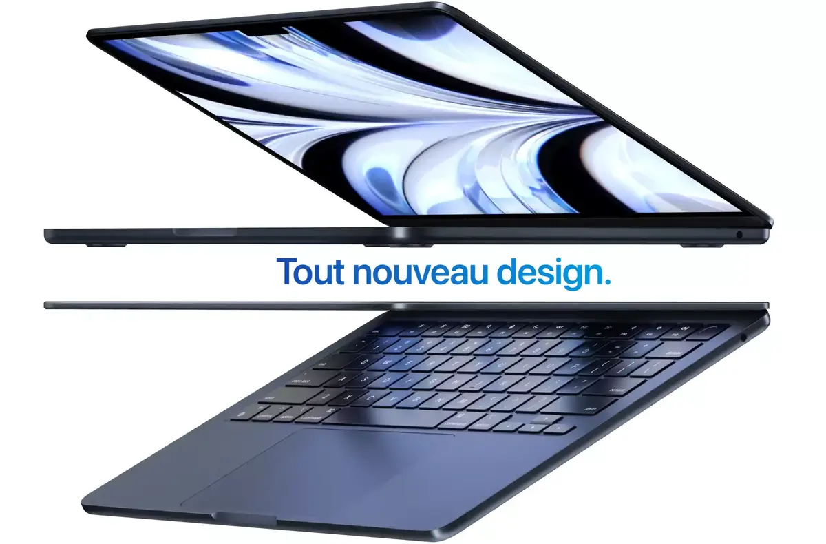 Voici le MacBook Air M2 : nouveau design, MagSafe, encoche et webcam 1080p dès 1499€