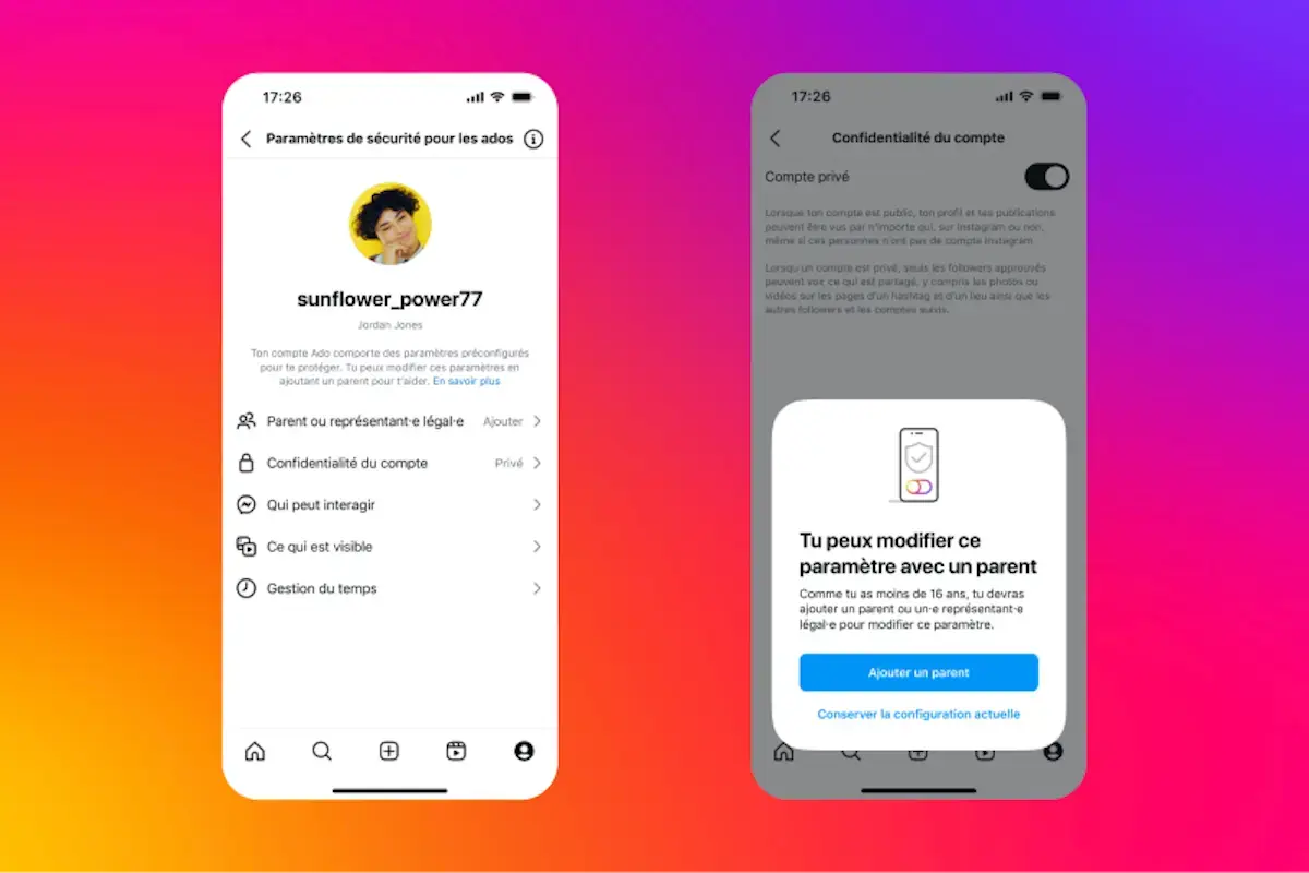 Instagram lance des comptes ados obligatoires