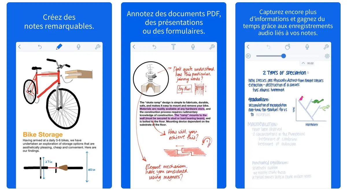 Notability prend en charge les polices personnalisées et profite d'une belle promo sur iOS et Mac