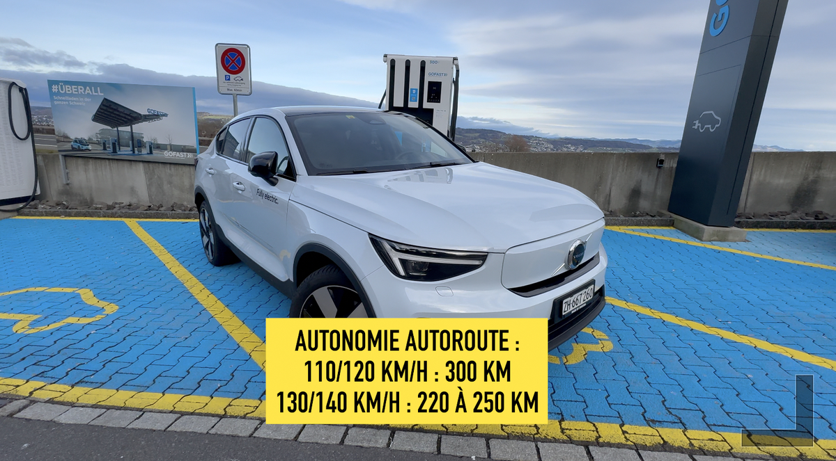 Essai Volvo C40 Recharge 2024 dans les Alpes suisses : enfin une autonomie correcte ?