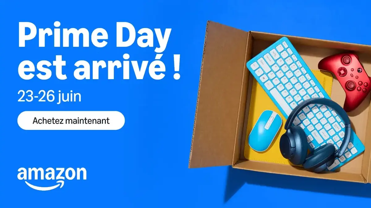 Amazon Prime Day 2026, quatre jours de promotions du 23 au 26 juin r&eacute;serv&eacute;es aux membres Prime