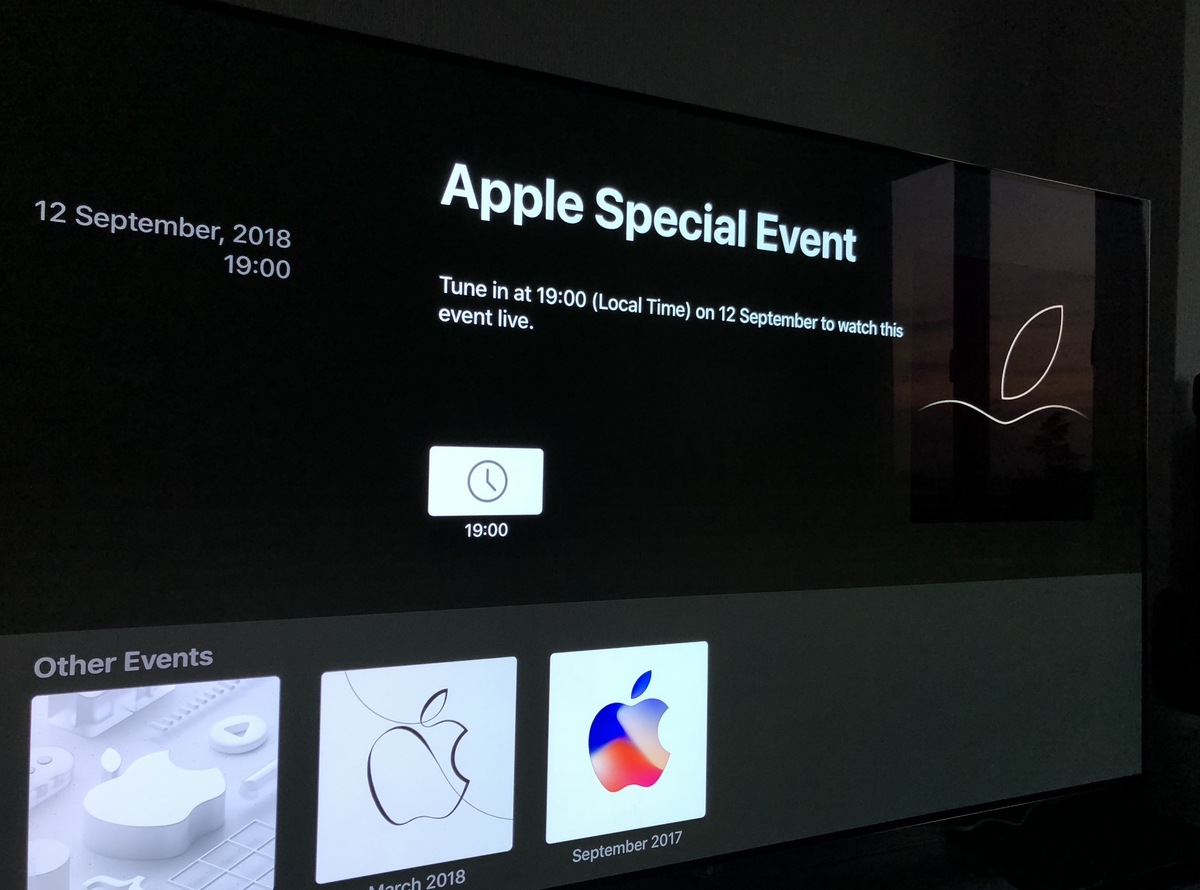 Keynote : Apple met à jour son app "Apple Events" sur l'Apple TV (photo)