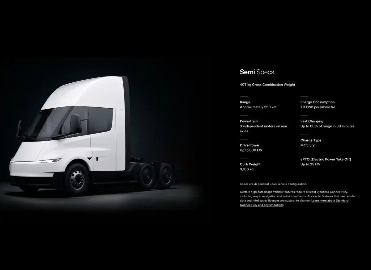 Le Tesla Semi pointe le bout de son nez en Europe