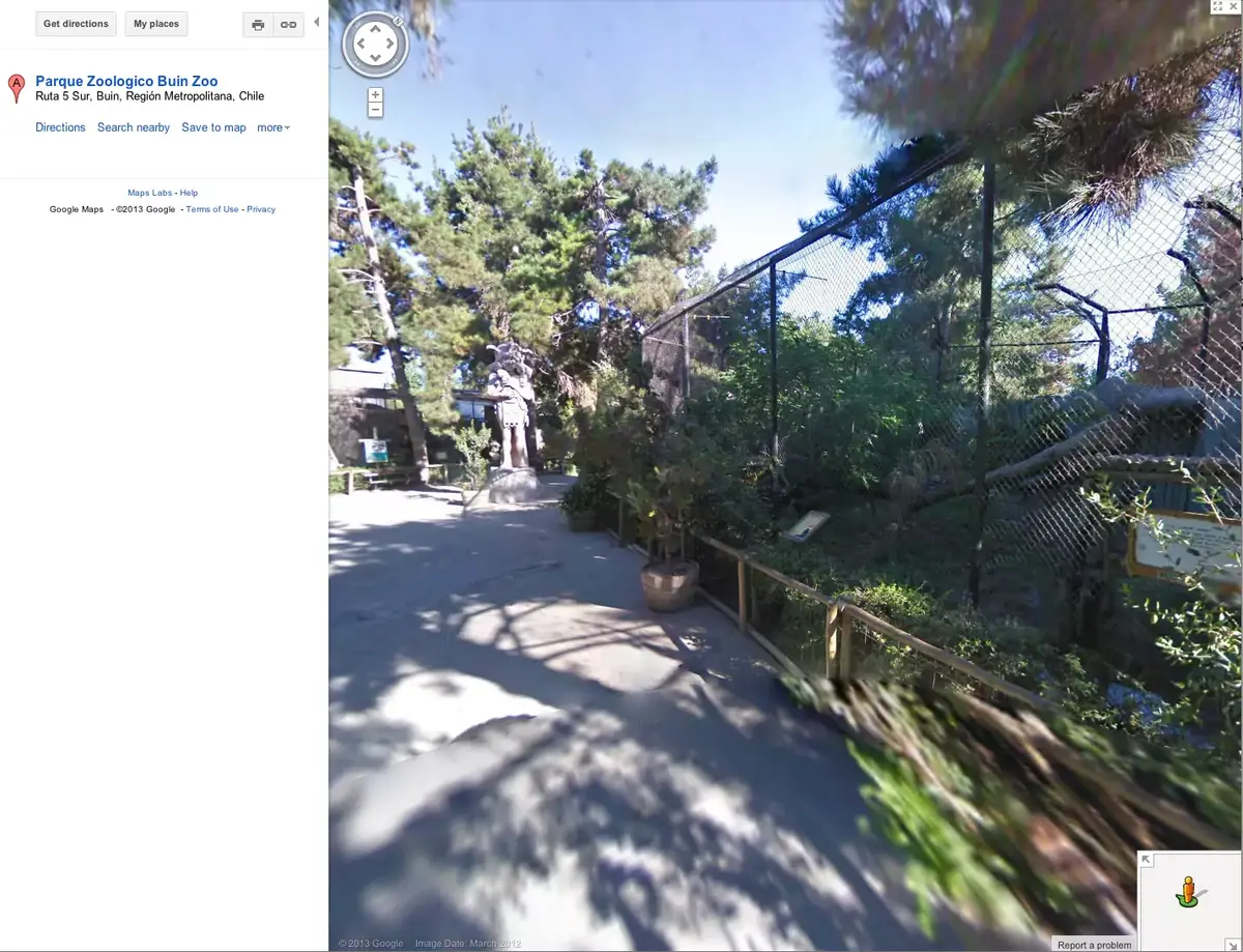 Google Street View vous emmène au zoo