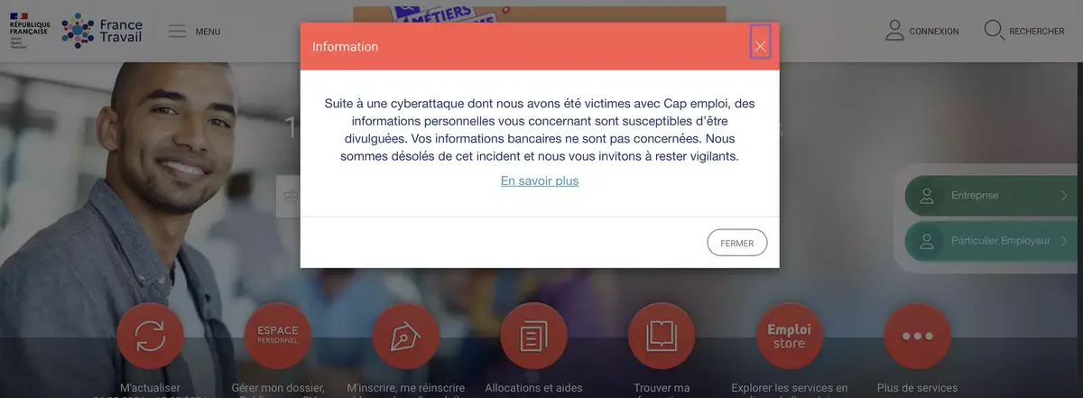 France Travail touché par une énorme cyberattaque ? (43 millions de victimes potentielles)