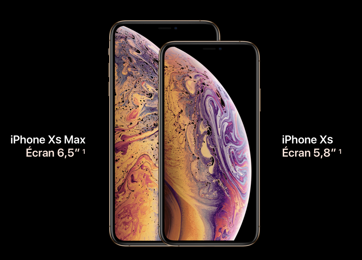 Les iPhone XS et XS max sont disponibles chez les revendeurs