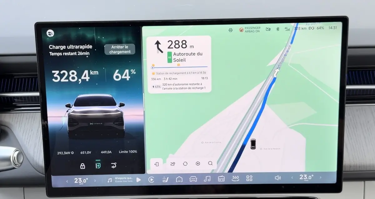 Test des &eacute;crans du XPeng G6 2026&nbsp;: sentinelle, XCombo... &agrave; la hauteur de Tesla&nbsp;!
