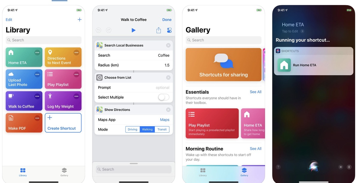 Siri Shortcuts ("Raccourcis") est disponible pour tout le monde