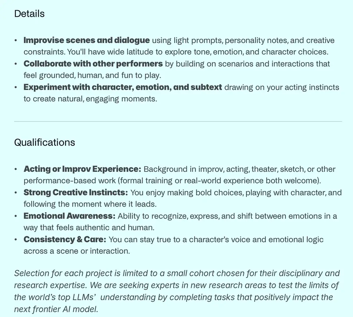 Des acteurs recrut&eacute;s pour apprendre les &eacute;motions humaines &agrave; l&rsquo;IA