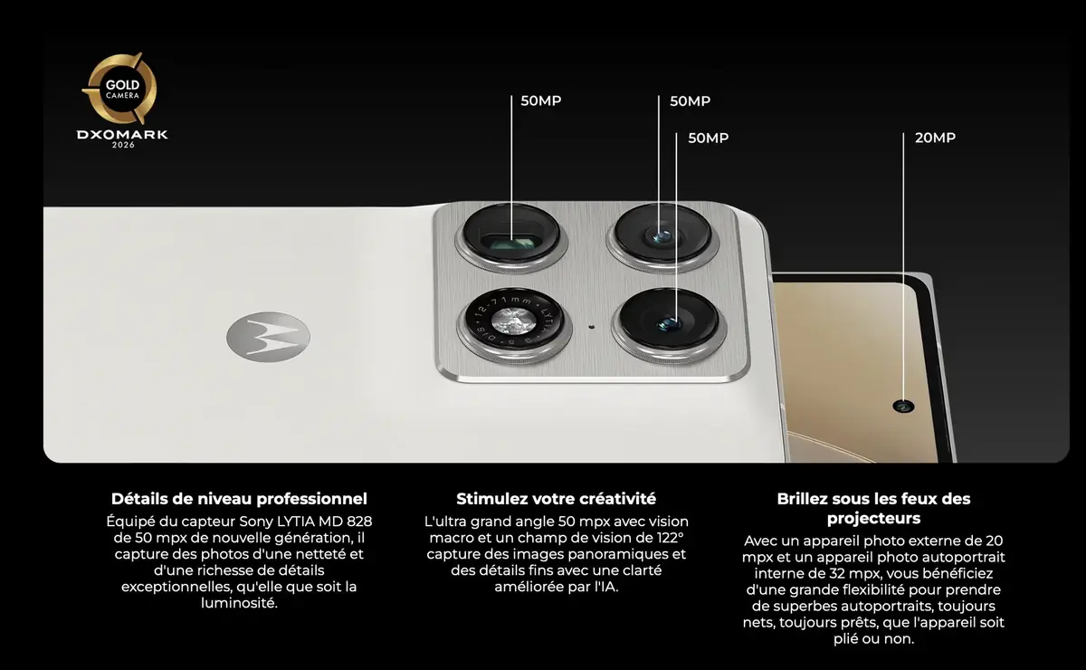 Motorola Razr Fold&nbsp;: un smartphone pliant ultra-premium avec une &eacute;norme batterie