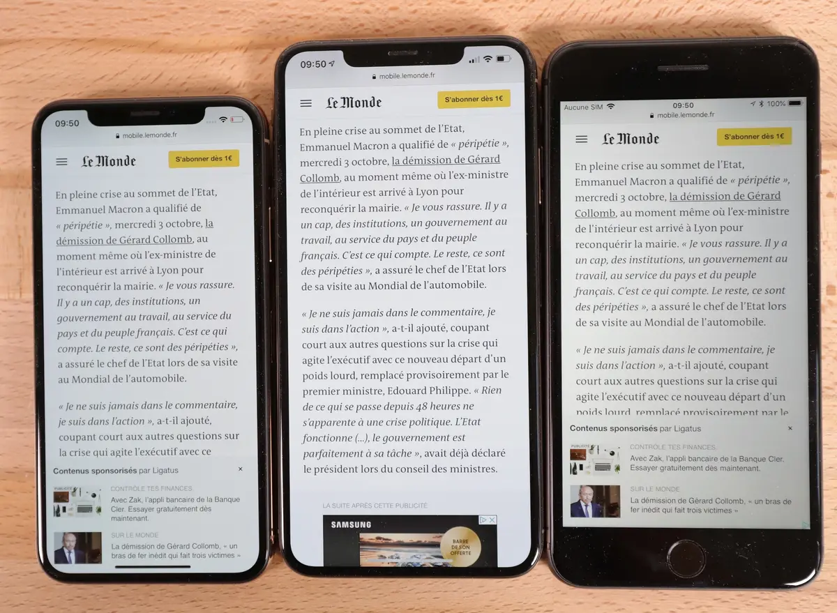 Test de l'iPhone XS et de l'iPhone XS Max