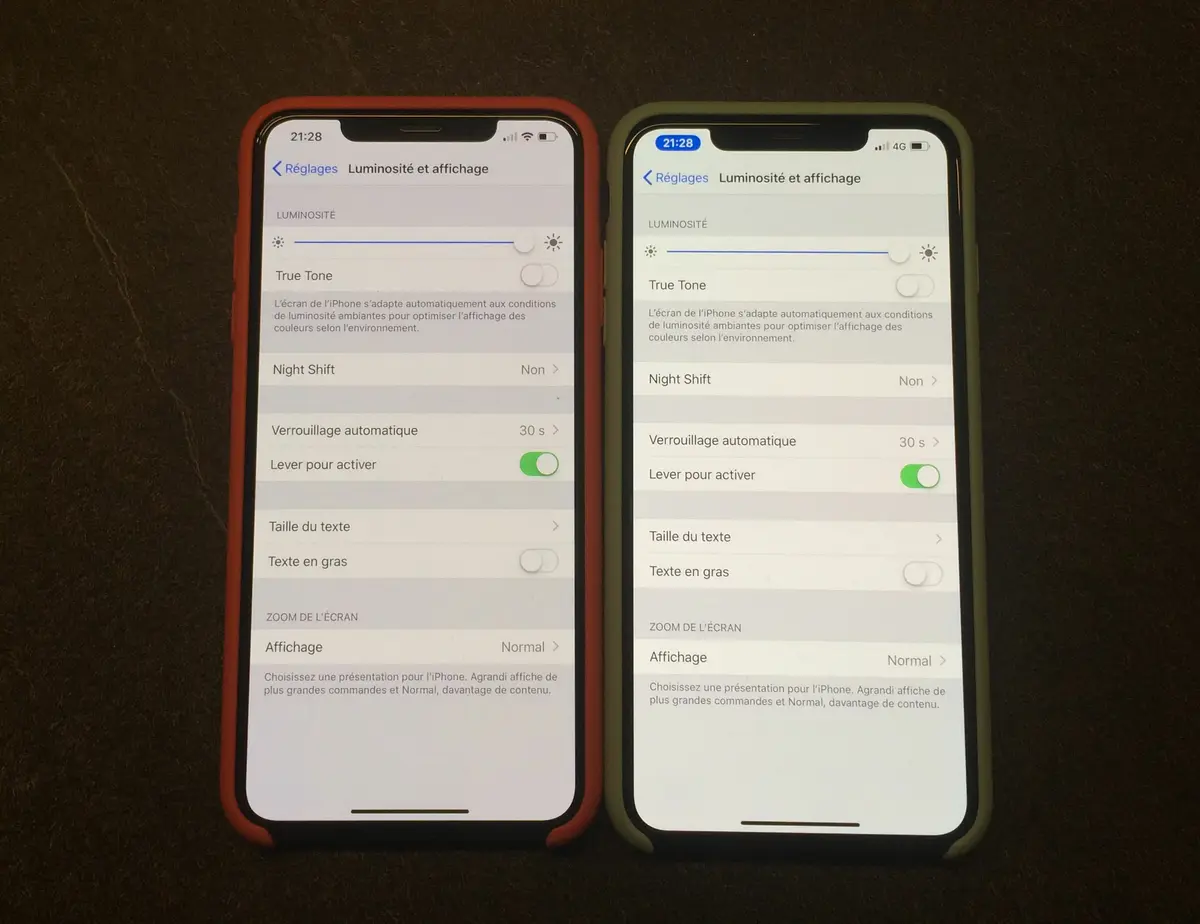 iPhone XS : de grosses différences de calibration d'écran ?