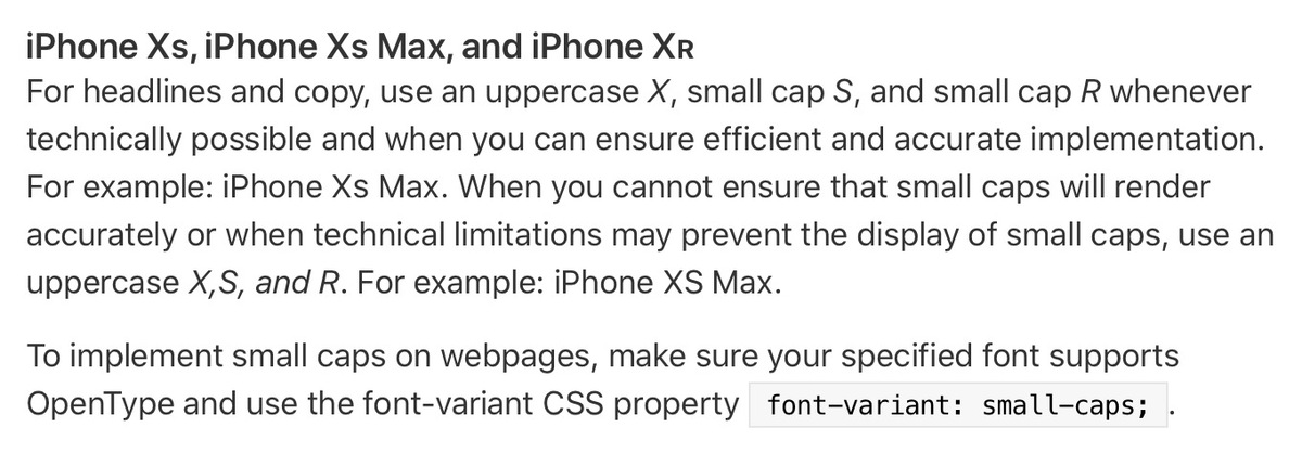 iPhone XS ou iPhone Xs ? Apple laisse finalement le choix dans ses "ressources marketing"