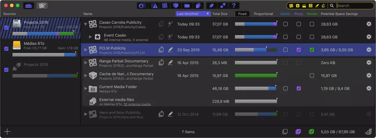 Mise à jour de Final Cut Library Manager qui s'adapte à Mojave