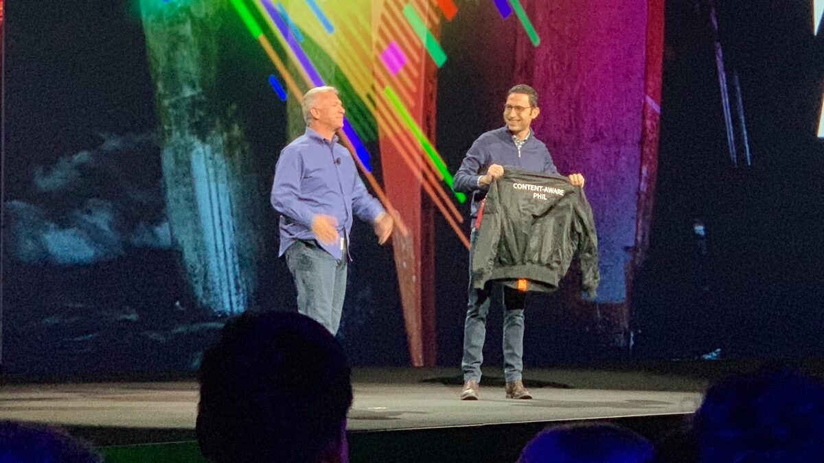 L'image du soir : Phil Schiller, guest star de l'Adobe Max (avec un super blouson)