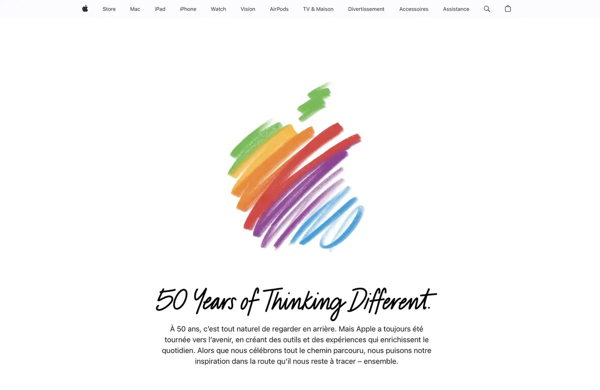 Joyeux anniversaire&nbsp;: Apple f&ecirc;te ses 50 ans&nbsp;!