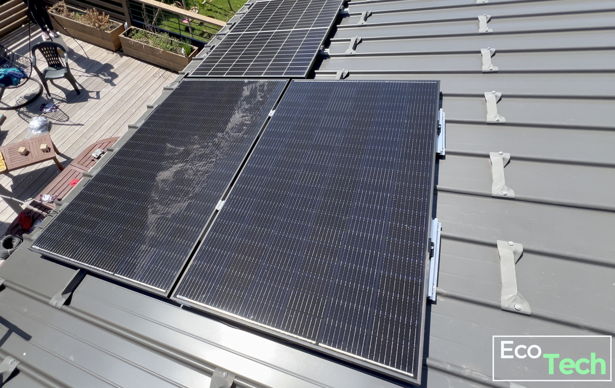 Installation de panneaux solaires Sunethic T800 sur un toit bac acier ! (+ Code promo )