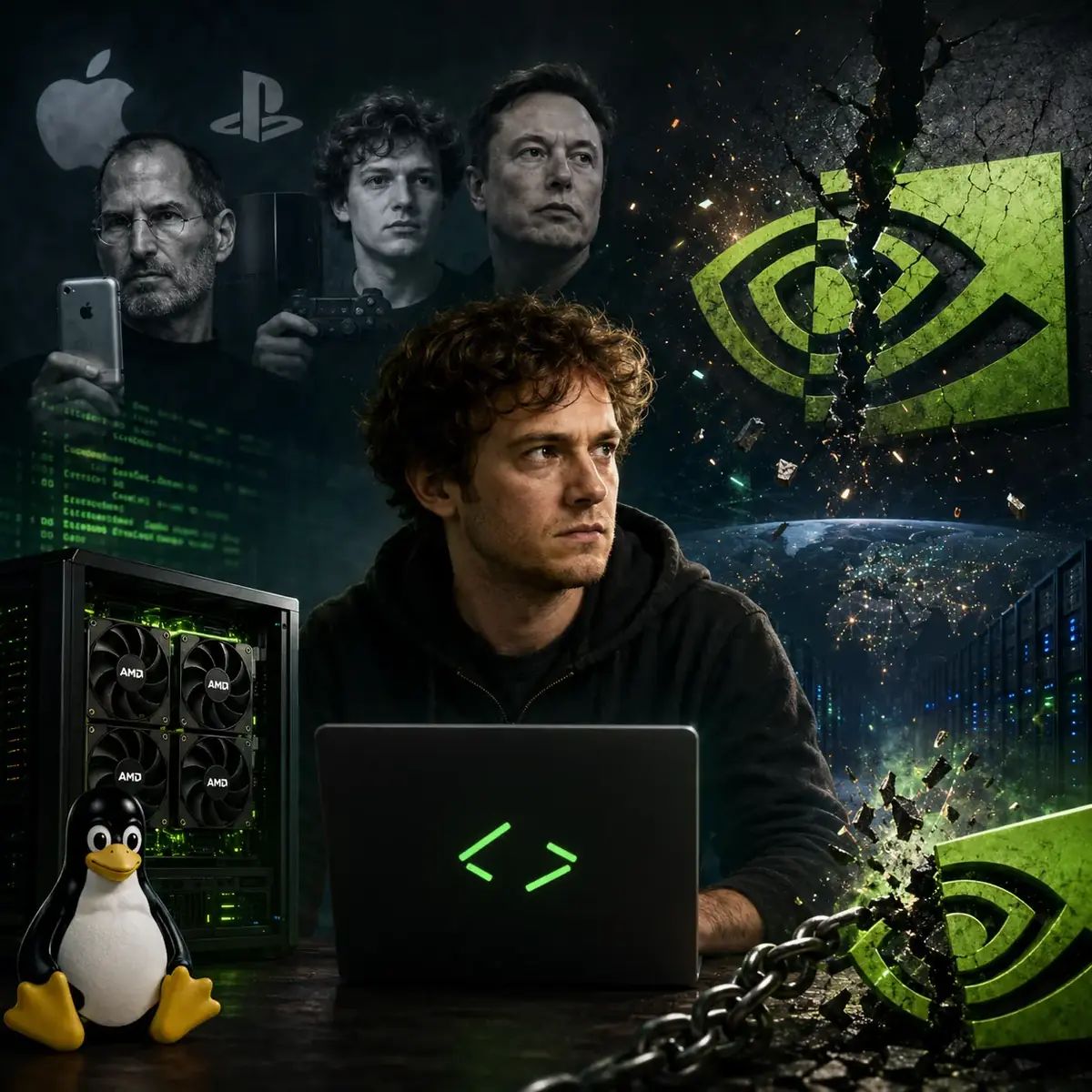 Comment un hacker, qui a humili&eacute; Apple, Sony et Elon Musk, fait trembler Nvidia