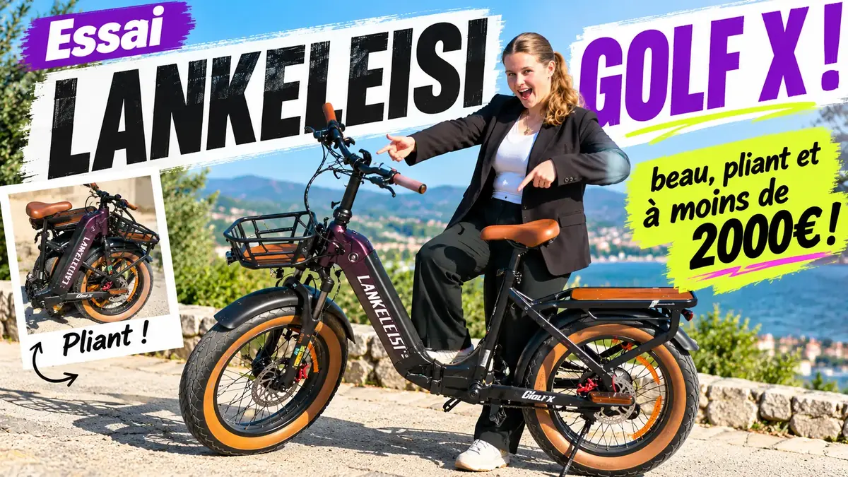 Test du Lankeleisi Golf X : que vaut ce magnifique vélo électrique pliant chinois ?