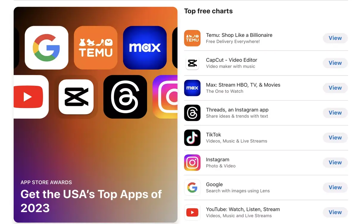 Quels sont les jeux et les apps les plus téléchargés sur l'App Store ?