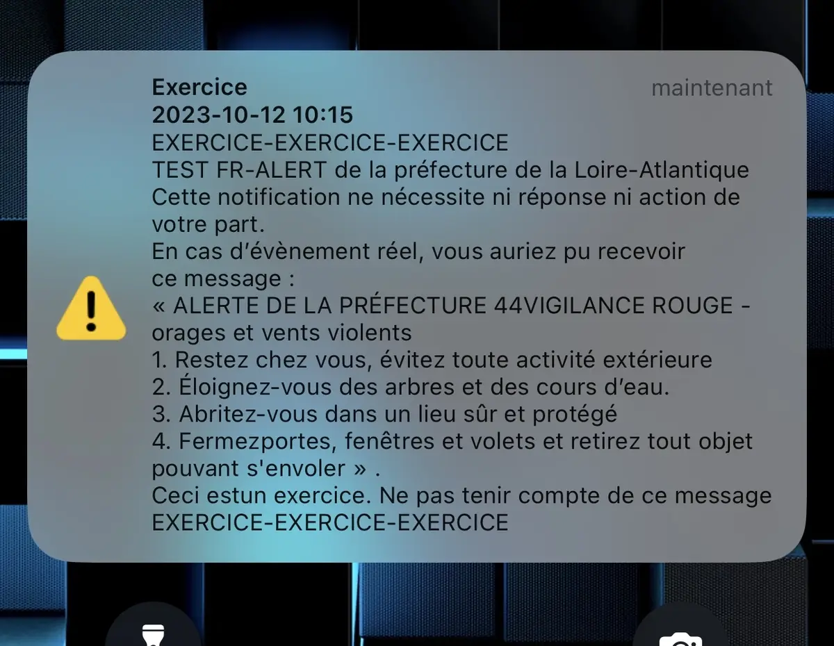 Le QR-Code des JO nécessitait-il un message FR-Alert ?