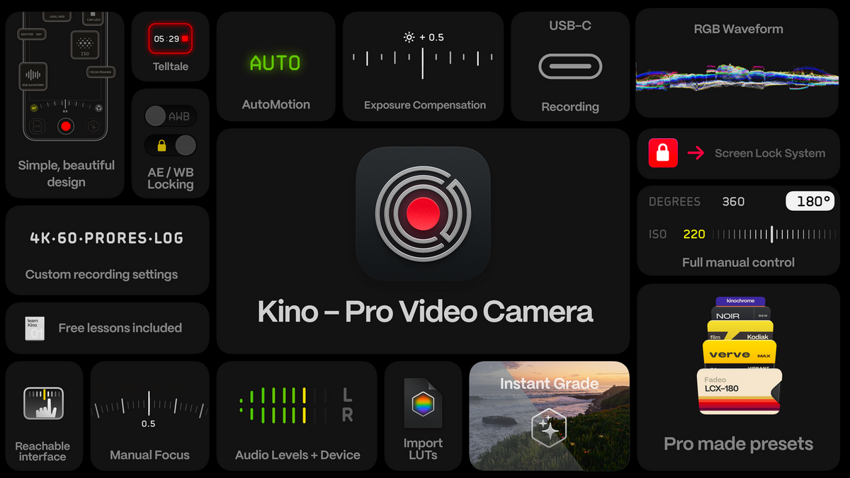 Kino, la nouvelle app vidéo des développeurs d’Halide, est disponible