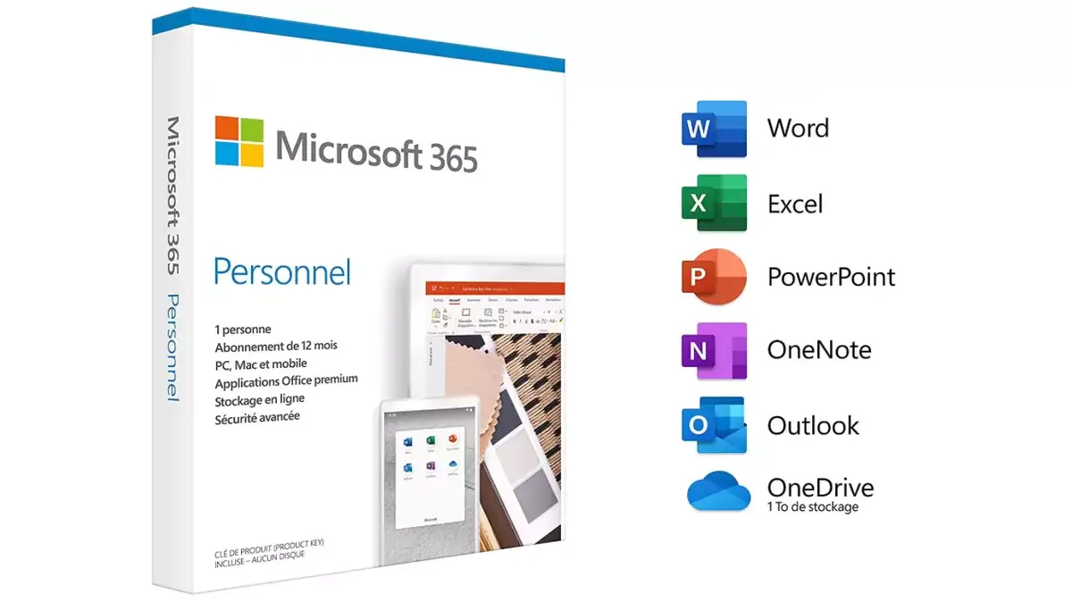 Microsoft 365 Personnel à 48€, Famille à 64€, Office 2021 licence perpétuelle à 137€