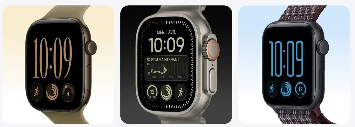watchOS capture d'&eacute;cran