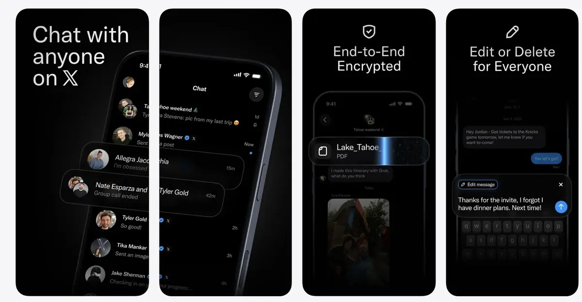 XChat d&eacute;barque sur iOS, X fait de sa messagerie une application s&eacute;par&eacute;e