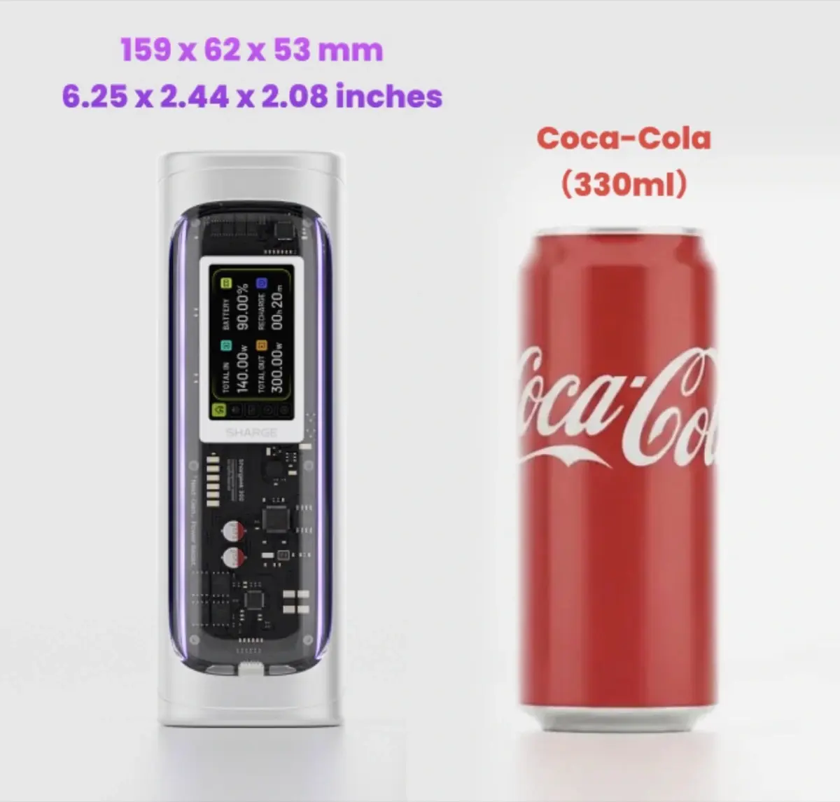 Shargeek 300&nbsp;: la batterie externe qui charge &agrave; 300 watts avec un design qui claque