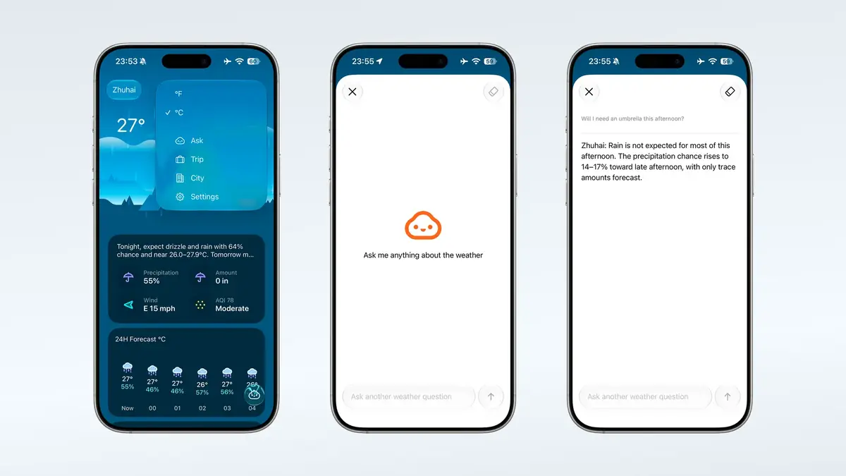 M&eacute;t&eacute;o&nbsp;: Weather mini 3.8&nbsp;r&eacute;pond d&eacute;sormais &agrave; vos questions pratiques
