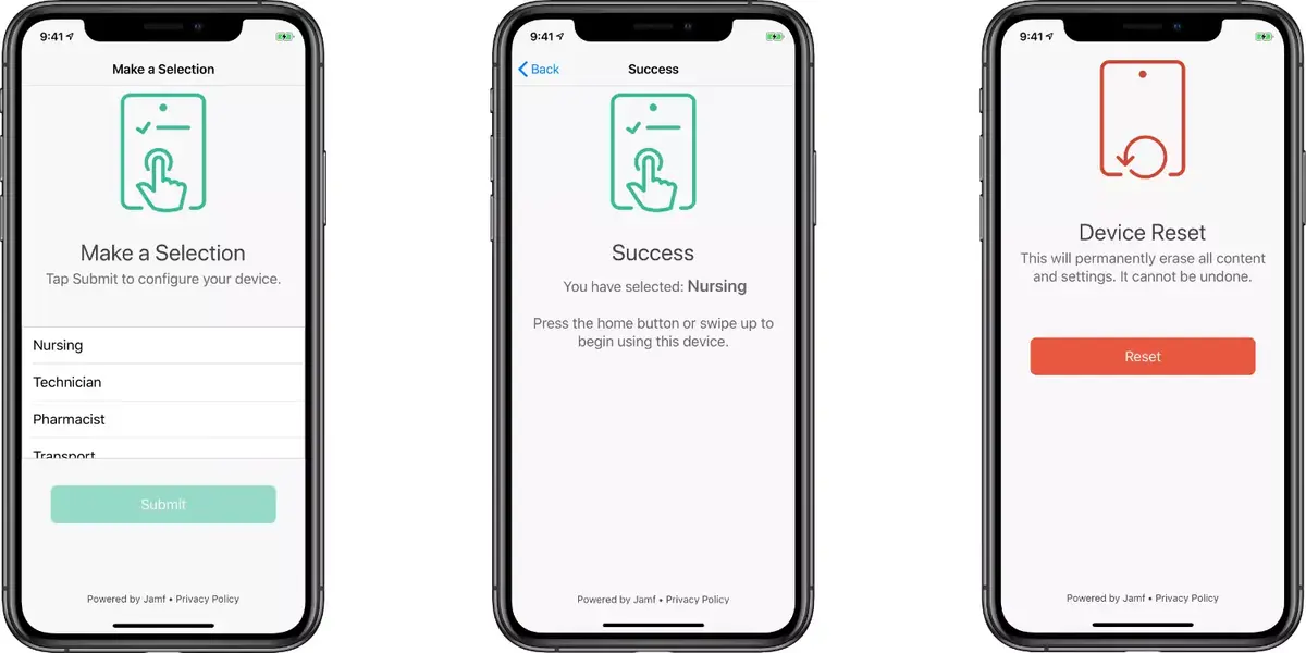 Jamf lance les applications Setup et Reset pour les flottes d'appareils iOS