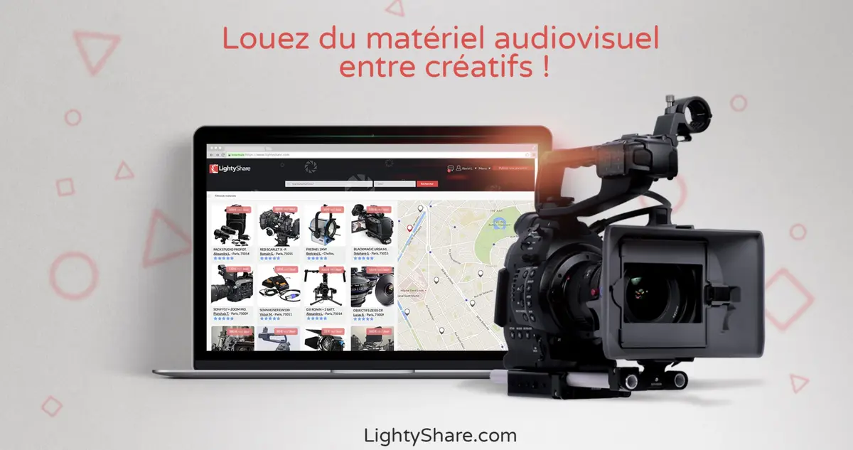 Location de matériel photo/vidéo : LightyShare étend son service à toute la France !