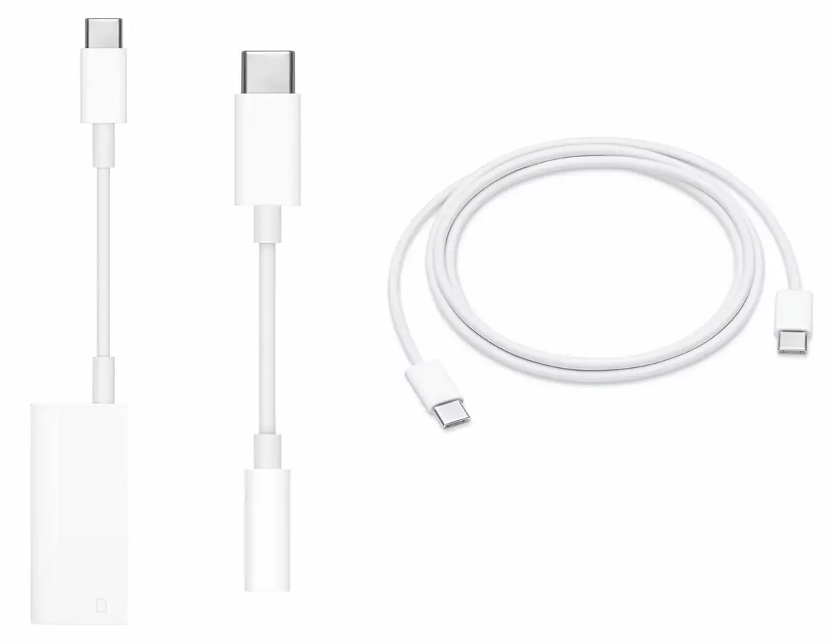 USB C deux nouveaux adaptateurs pour iPad Pro 2018 (SD et jack) et un câble USB C de charge