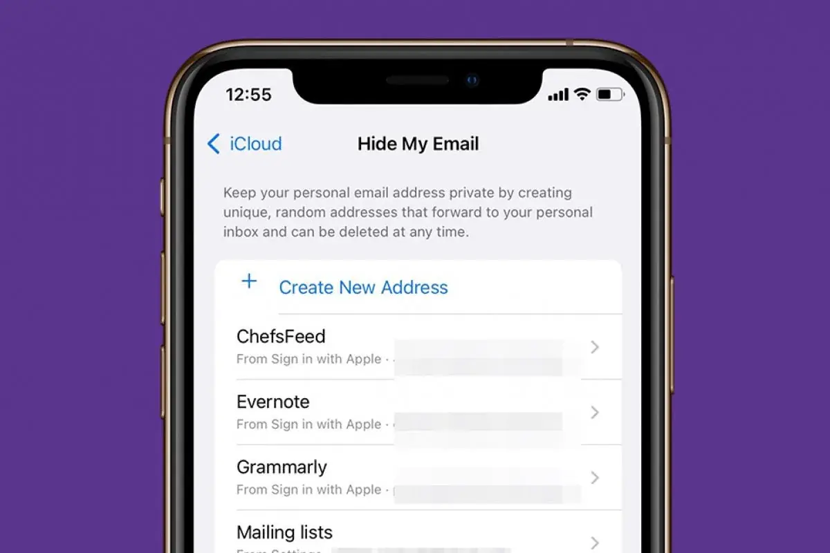 Apple renonce &agrave; changer le domaine de Masquer mon e-mail