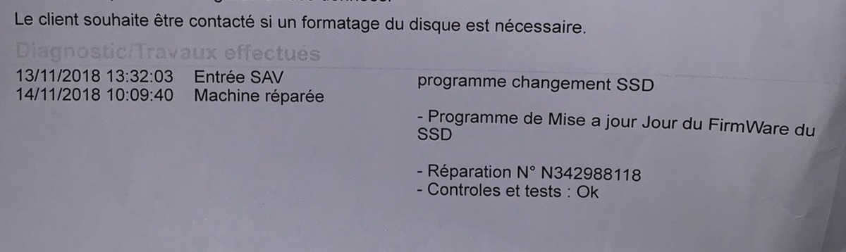 Rappel des MacBook Pro 13" : une simple MAJ firmware et une prise en charge timide