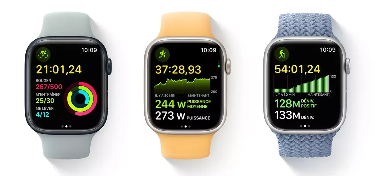 watchOS 9 : récapitulatif des principales nouveautés (cadrans, économie d'énergie, Traitements)