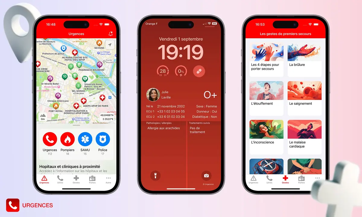 Urgences, l'app qui peut vous sauver la vie (et qu'Apple devrait racheter)