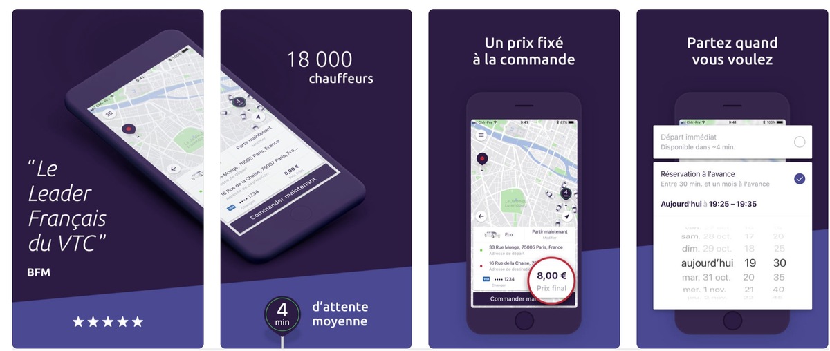 Chauffeur Privé débarque dans Plans d'Apple