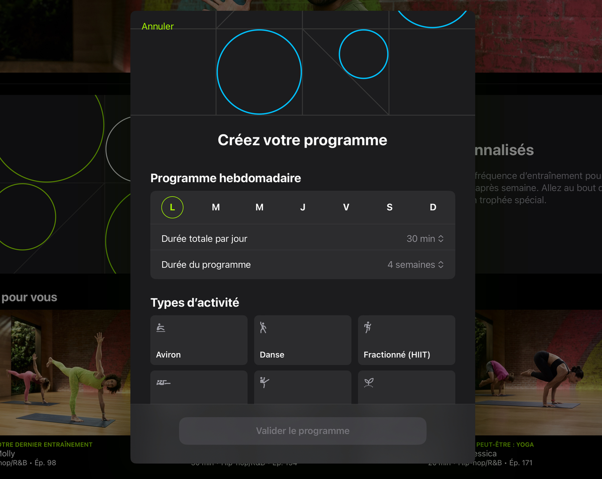 Comment programmer ses entraînements avec Apple Fitness+