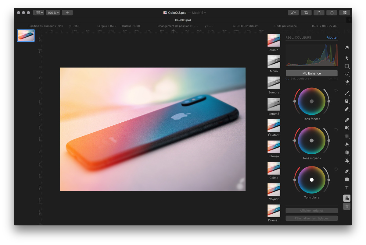 Pixelmator Pro : une nouvelle balance des couleurs, des outils de taille et du bruit