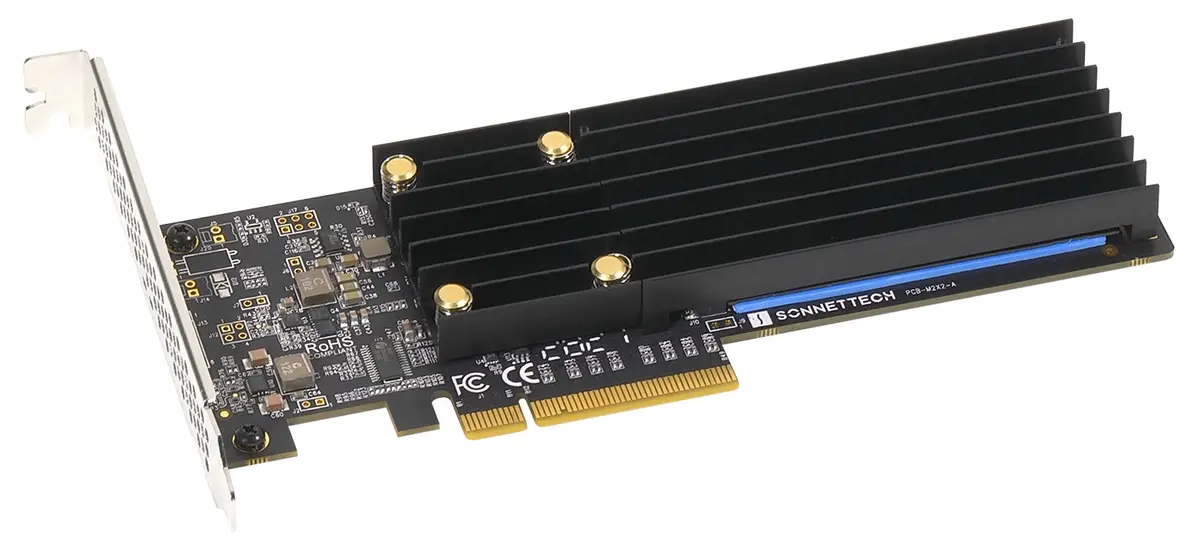 Une carte PCIe accueillant deux SSD M2 NVMe chez Sonnet