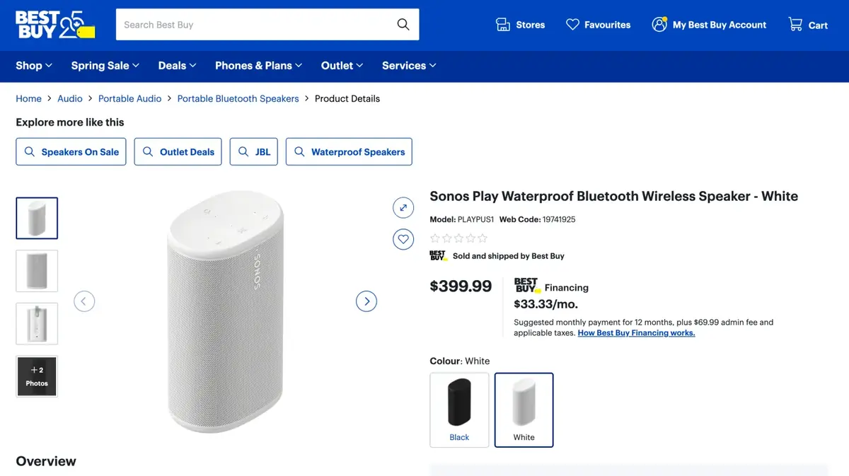 Sonos Leak Enceinte