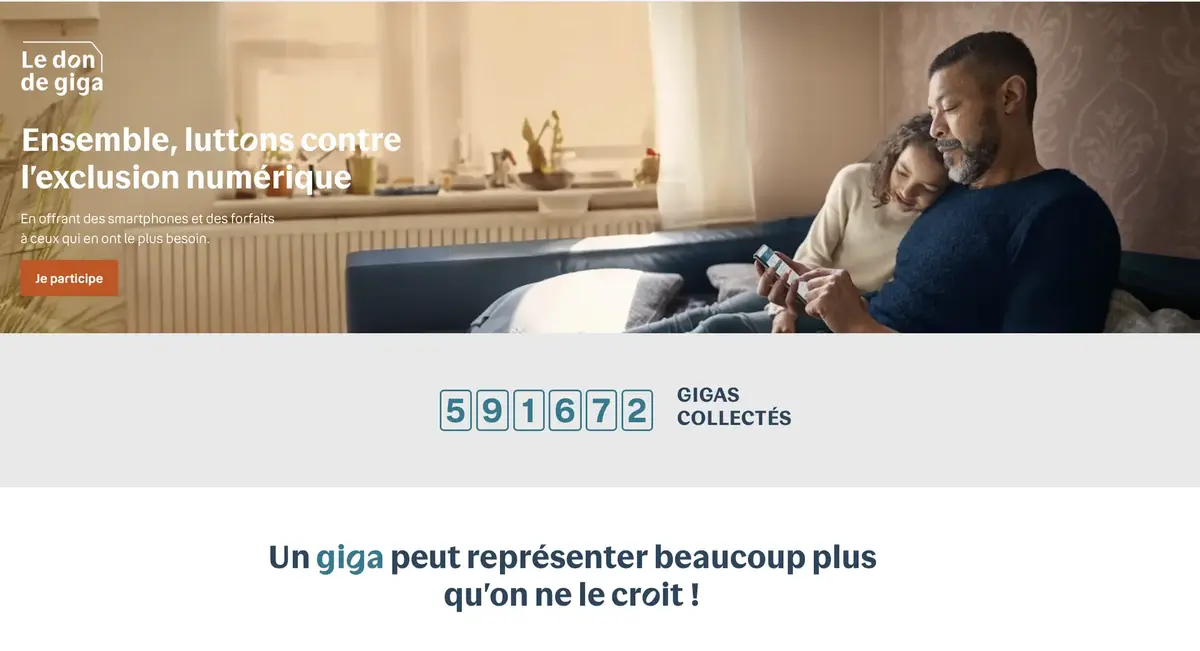 Caritatif : Bouygues Telecom relance son opération "don de giga" #GivingTuesday